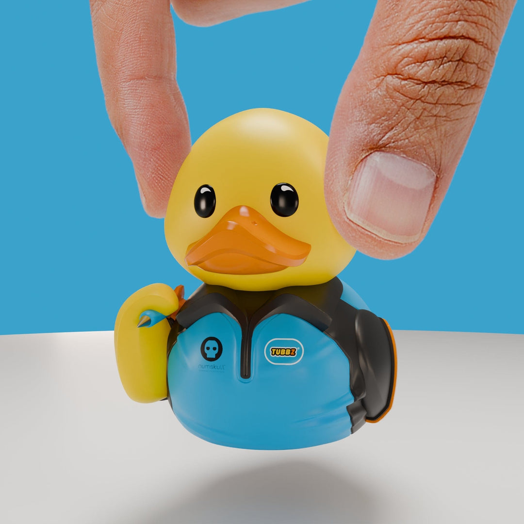 Sports TUBBZ: Darts TUBBZ Collectible Duck (Mini Edition) available from TUBBZ US - front view with hand holding top