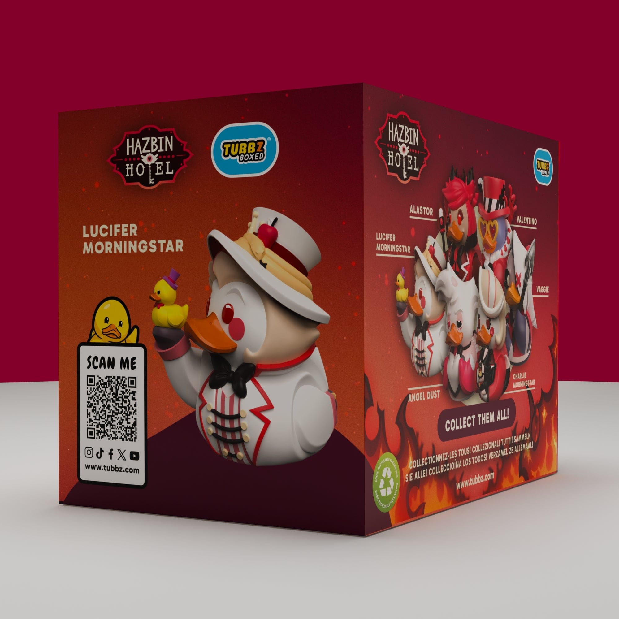 ハズビンホテル　TUBBZ フィギュア ルシファー　ボックスエディション Lucifer Morningstar TUBBZ Boxed Edition | Hazbin Hotel