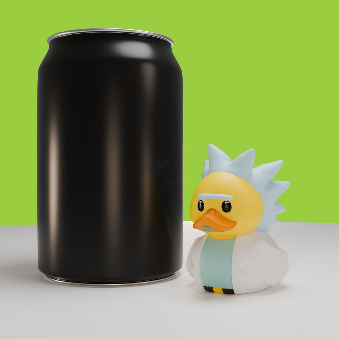 Rick & Morty Rick Sanchez TUBBZ Collectible (Mini Edition) available from TUBBZ US - side view with black display capsule