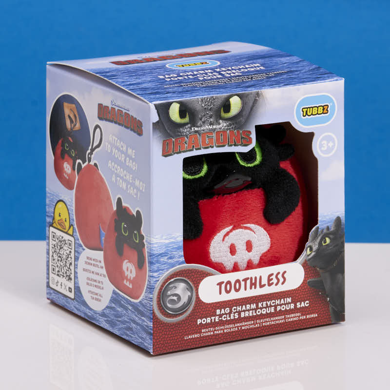 TUBBZ Bag Charm: Toothless Keychain